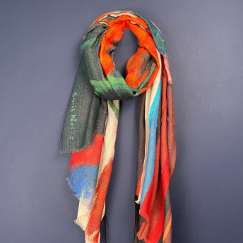 Scarf: &ldquo;Gro&szlig;er Mohn (rot, rot, rot&rdquo; (Large Poppy (red, red, red))